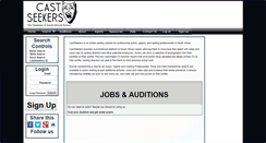 Desktop Screenshot of castseekers.com